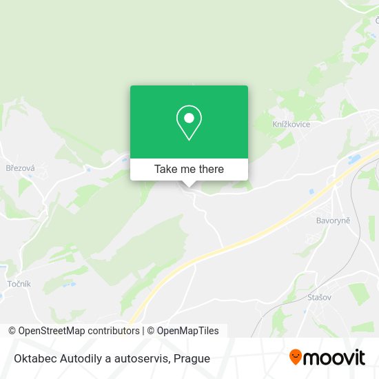 Карта Oktabec Autodily a autoservis