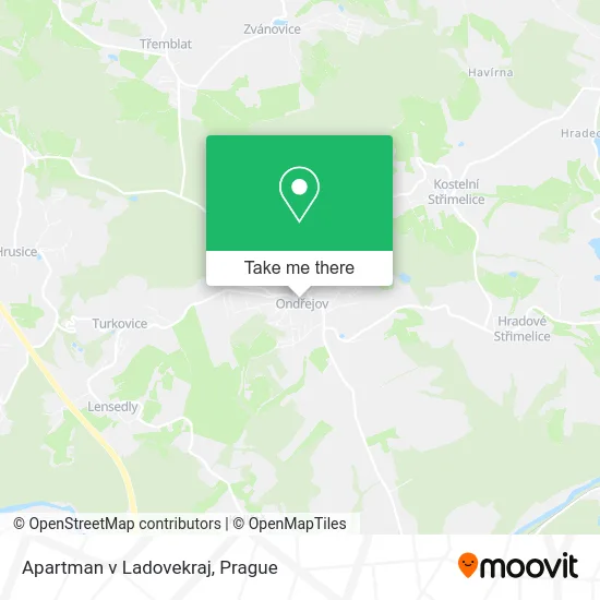 Карта Apartman v Ladovekraj