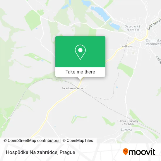 Карта Hospůdka Na zahrádce