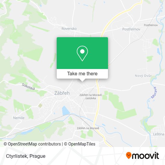 Карта Ctyrlistek