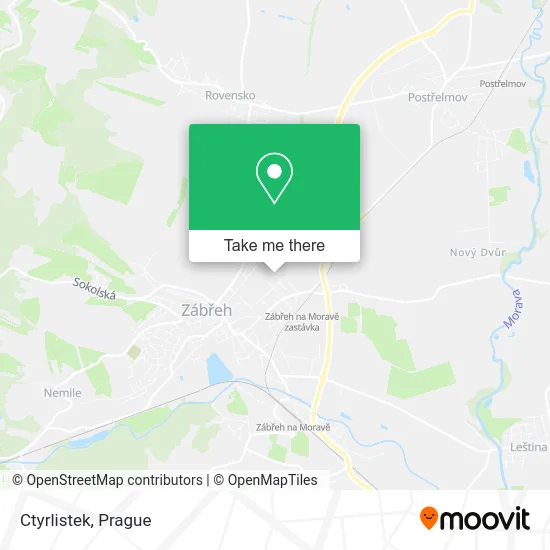 Карта Ctyrlistek