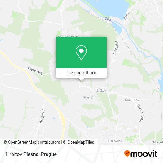 Карта Hrbitov Plesna