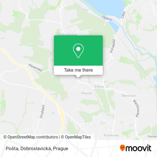 Карта Pošta, Dobroslavická