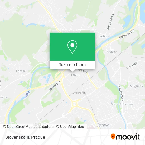 Карта Slovenská II