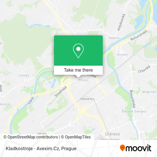 Карта Kladkostroje - Avexim.Cz