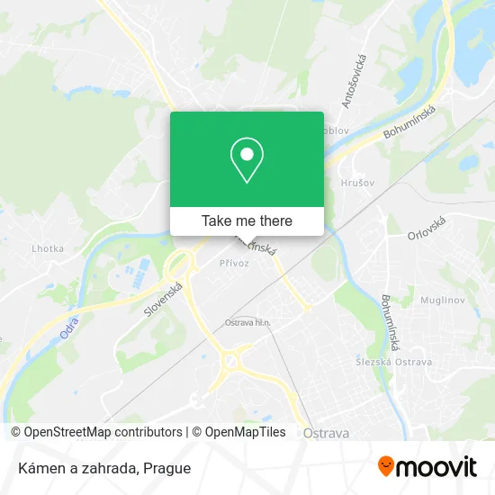 Карта Kámen a zahrada