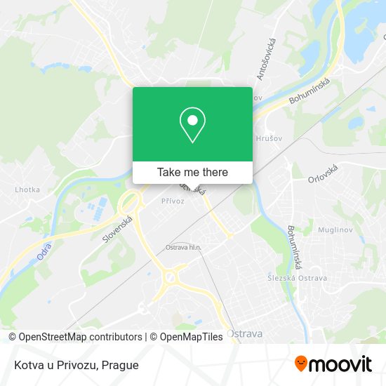 Карта Kotva u Privozu