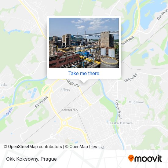 Карта Okk Koksovny
