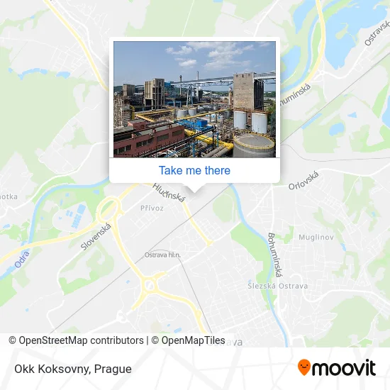 Карта Okk Koksovny