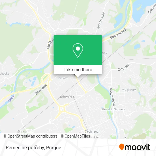 Карта Řemeslné potřeby