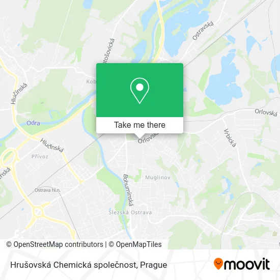 Карта Hrušovská Chemická společnost