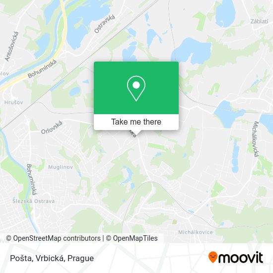 Карта Pošta, Vrbická