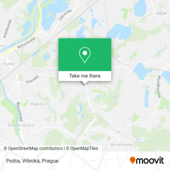 Карта Pošta, Vrbická