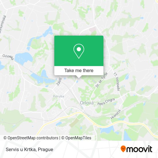 Карта Servis u Krtka