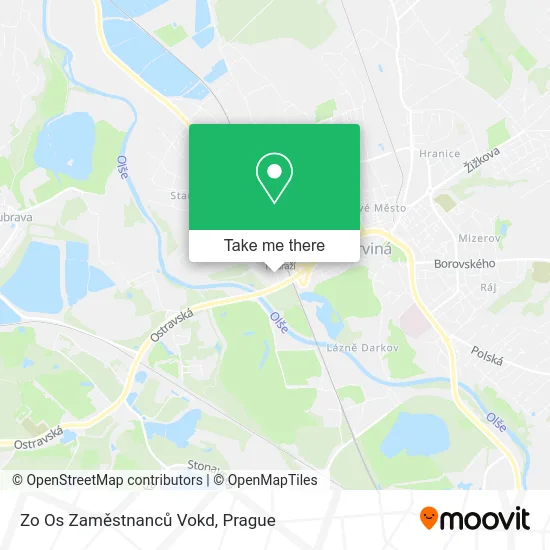 Карта Zo Os Zaměstnanců Vokd