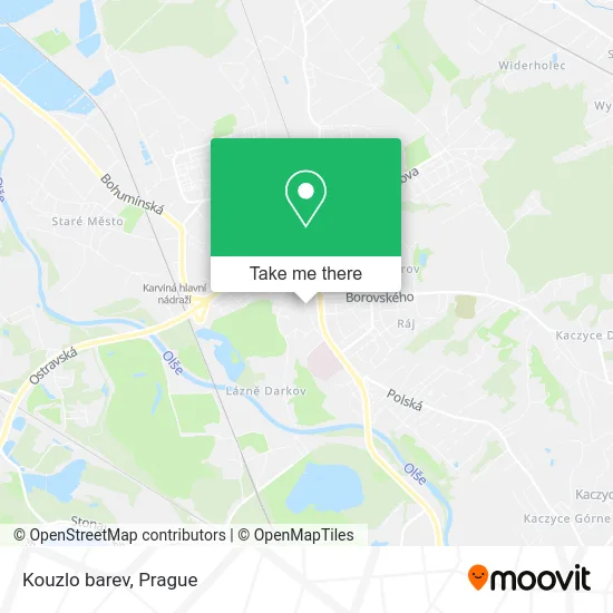 Карта Kouzlo barev