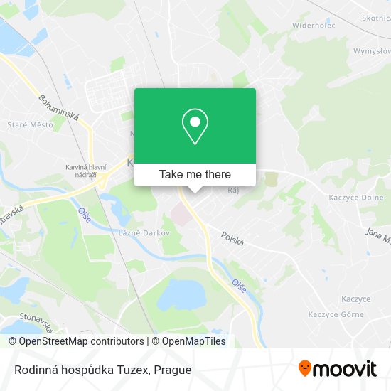 Карта Rodinná hospůdka Tuzex