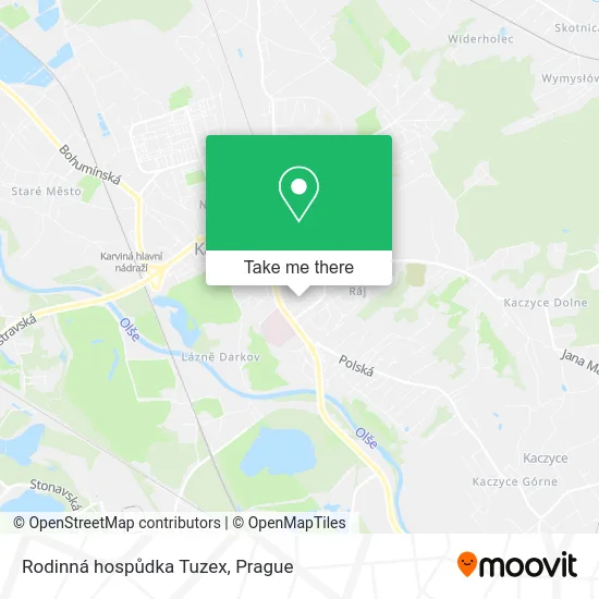 Карта Rodinná hospůdka Tuzex