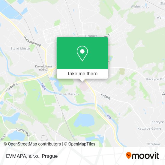 Карта EVMAPA, s.r.o.