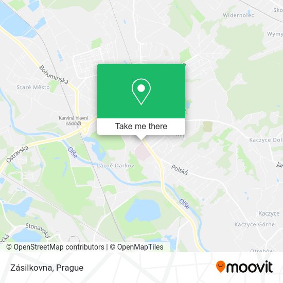 Карта Zásilkovna