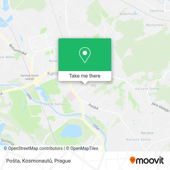 Карта Pošta, Kosmonautů