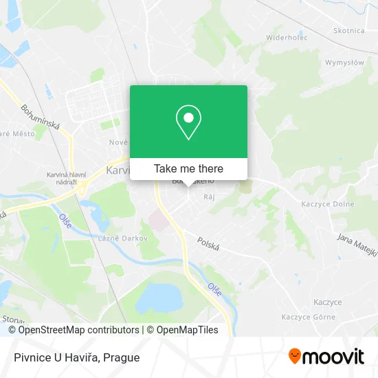Карта Pivnice U Haviřa