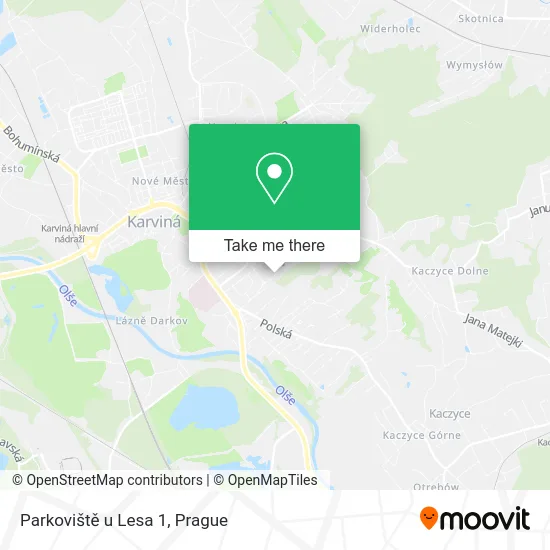 Карта Parkoviště u Lesa 1
