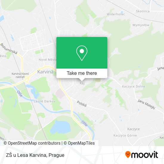 Карта ZŠ u Lesa Karvina
