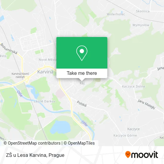 Карта ZŠ u Lesa Karvina