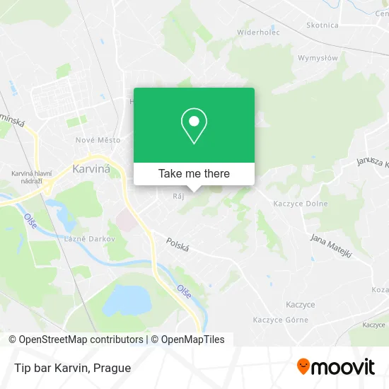 Карта Tip bar Karvin