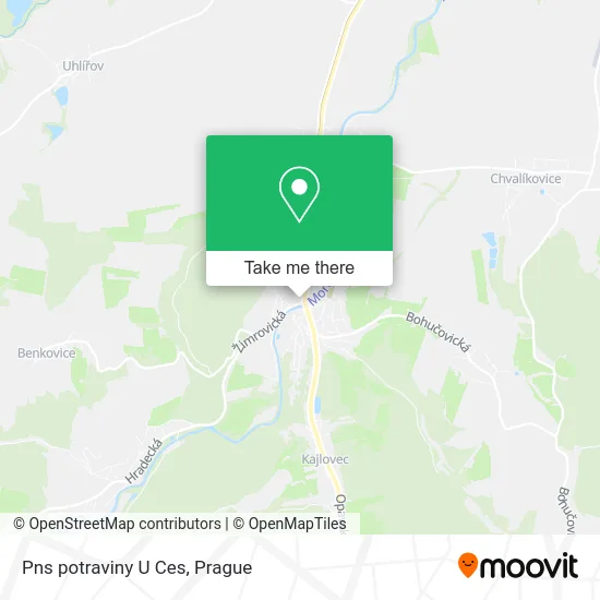 Карта Pns potraviny U Ces