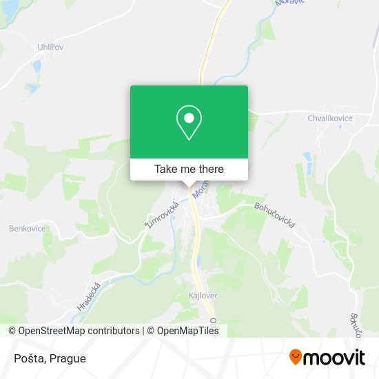 Карта Pošta
