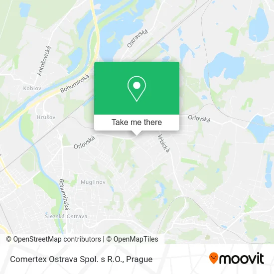 Карта Comertex Ostrava Spol. s R.O.