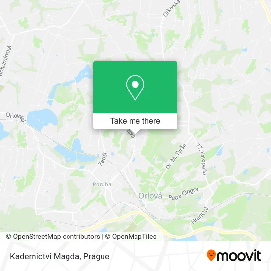 Карта Kadernictvi Magda