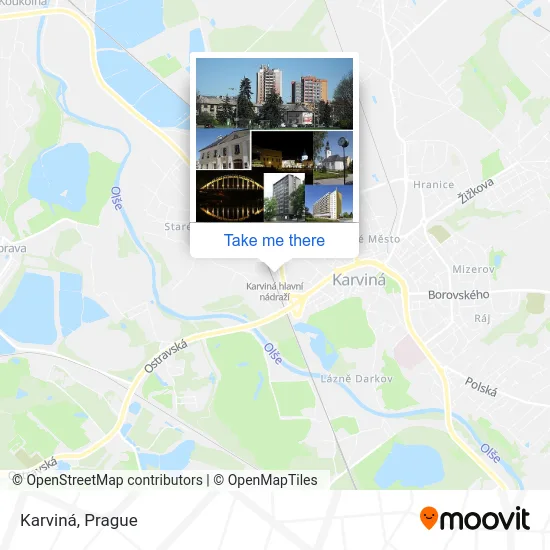 Карта Karviná