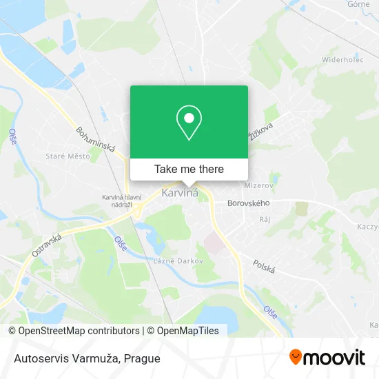Карта Autoservis Varmuža