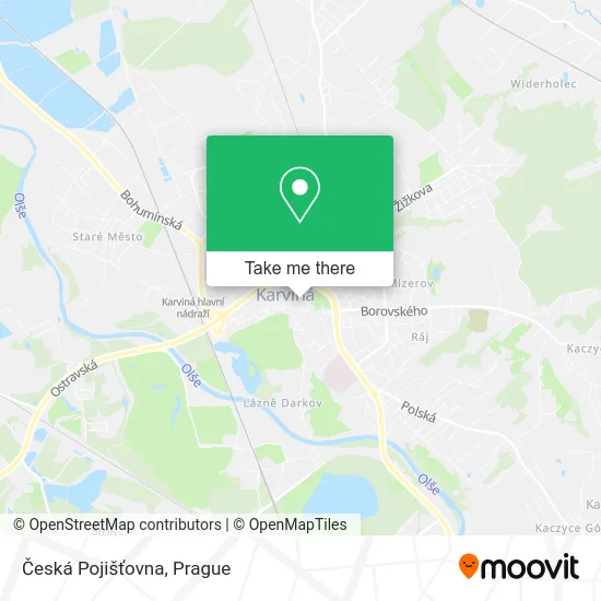Карта Česká Pojišťovna