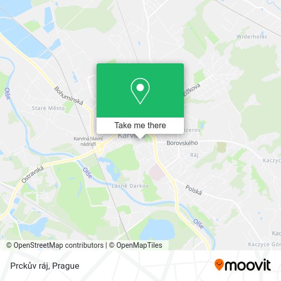 Карта Prckův ráj