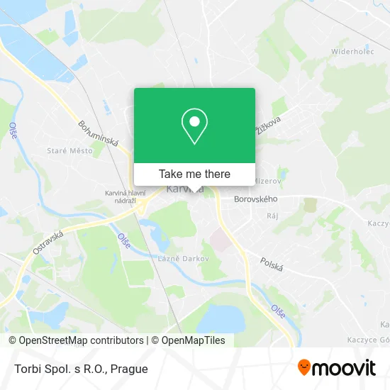 Карта Torbi Spol. s R.O.