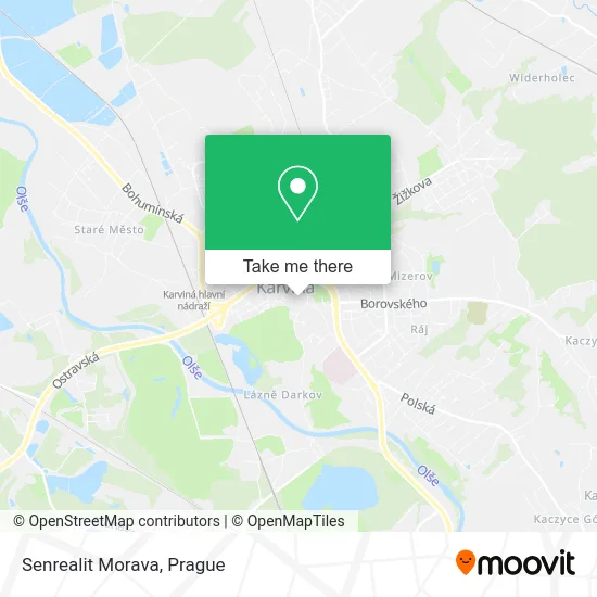 Карта Senrealit Morava