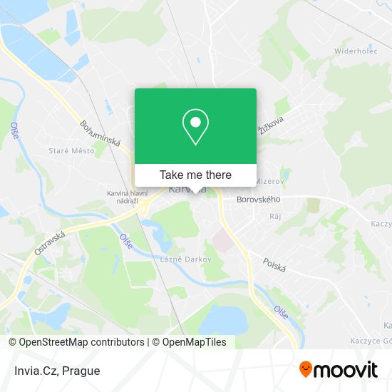 Карта Invia.Cz