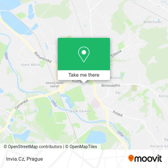 Карта Invia.Cz
