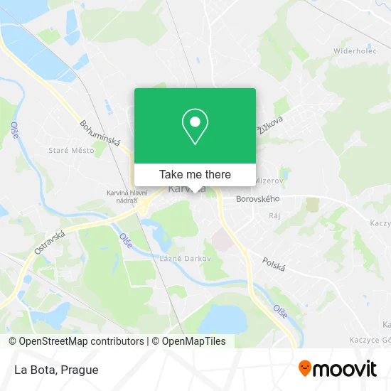 La Bota map