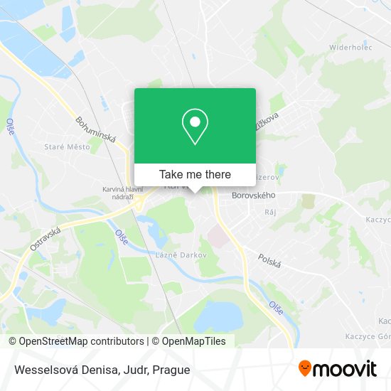 Карта Wesselsová Denisa, Judr