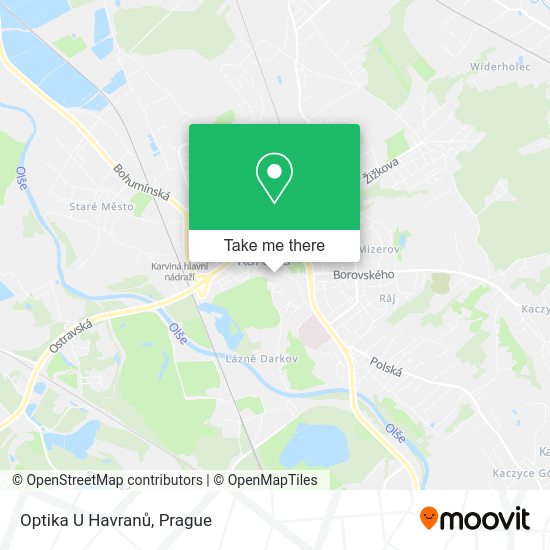 Карта Optika U Havranů