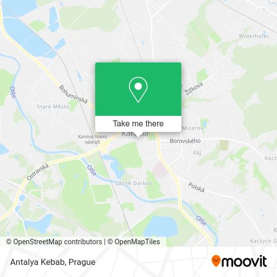 Карта Antalya Kebab