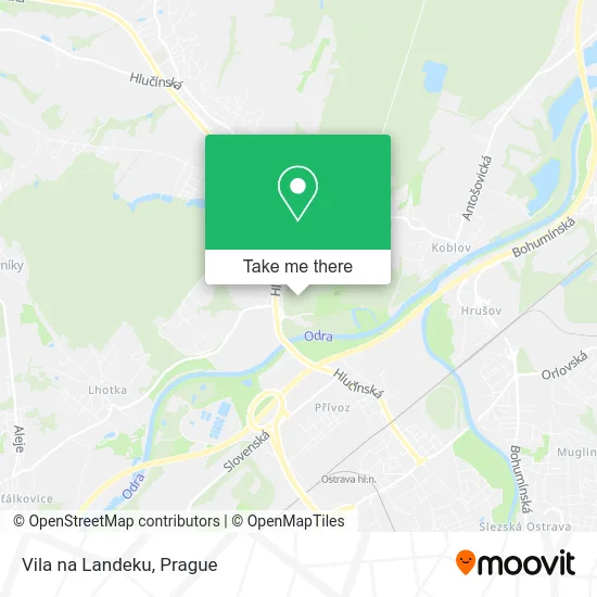 Карта Vila na Landeku