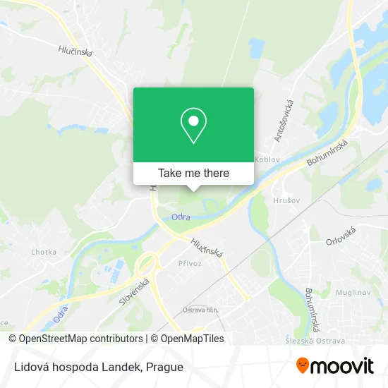 Карта Lidová hospoda Landek