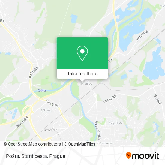Карта Pošta, Stará cesta