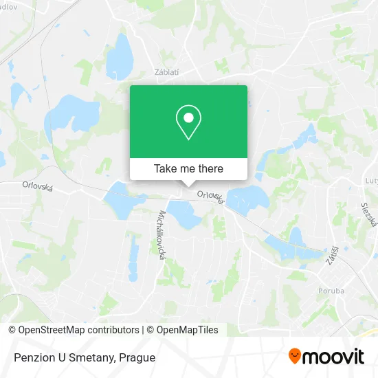 Карта Penzion U Smetany